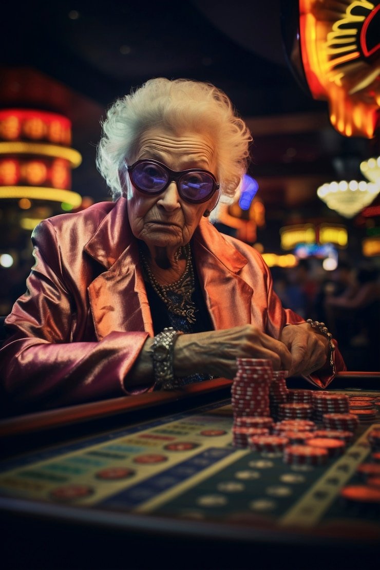 Roulette wheel spinning with player chips on betting layout at erek2 32 Push Gaming table